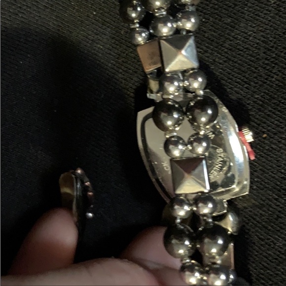 ONE OF A KIND: Black and Pink Beaded Stretch Watch - Picture 9 of 16